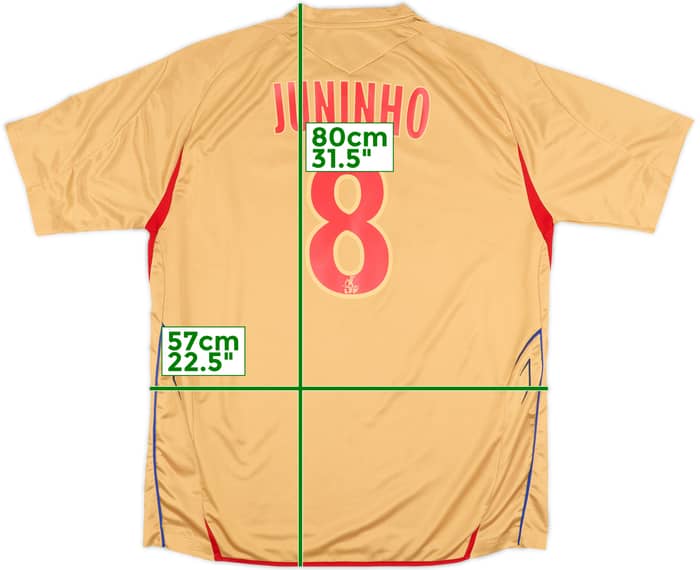 2007-08 Lyon Away Shirt Juninho #8 - 7/10 - (L)