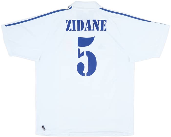 2001 Real Madrid Home Shirt Zidane #5 - 8/10 - (XL)