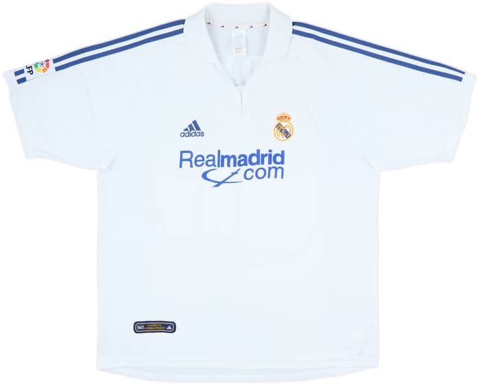 2001 Real Madrid Home Shirt Zidane #5 - 8/10 - (XL)