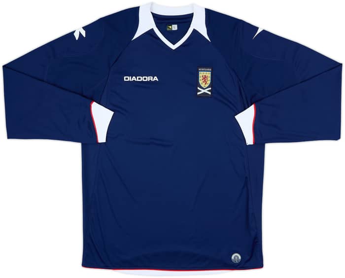 2008-09 Scotland Home L/S Shirt - 8/10 - (L)
