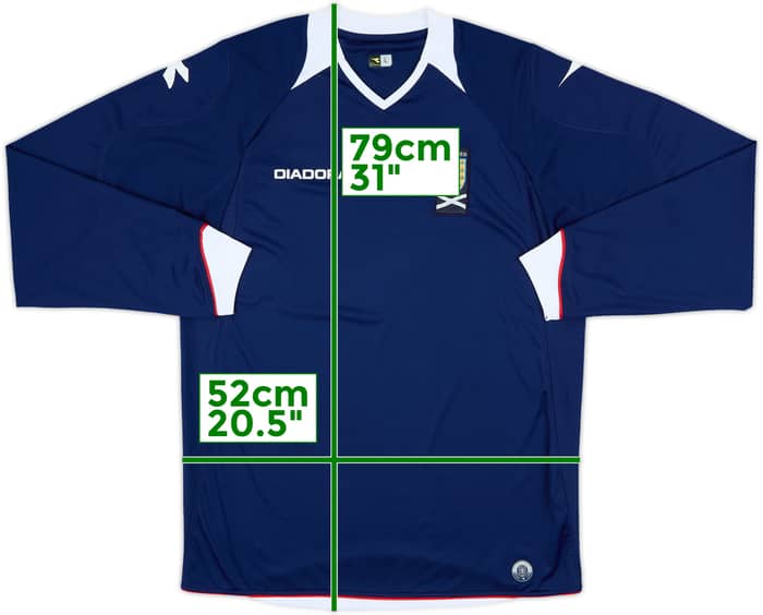 2008-09 Scotland Home L/S Shirt - 8/10 - (L)