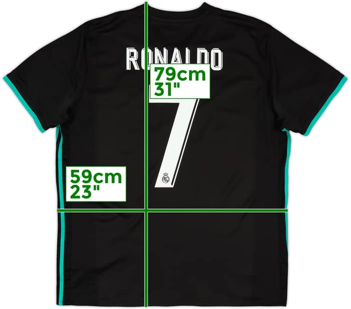 2017-18 Real Madrid Away Shirt Ronaldo #7 - 9/10 - (XL)