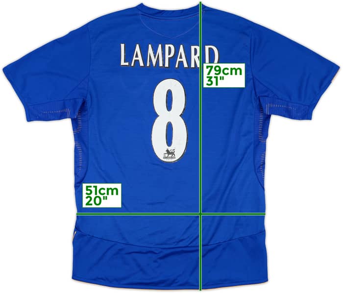 2005-06 Chelsea Centenary Home Shirt Lampard #8 - 7/10 - (L)