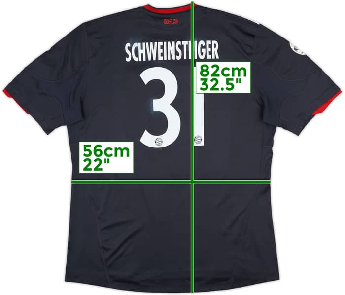2010-11 Bayern Munich Third Shirt Schweinsteiger #31 - 5/10 - (XL)