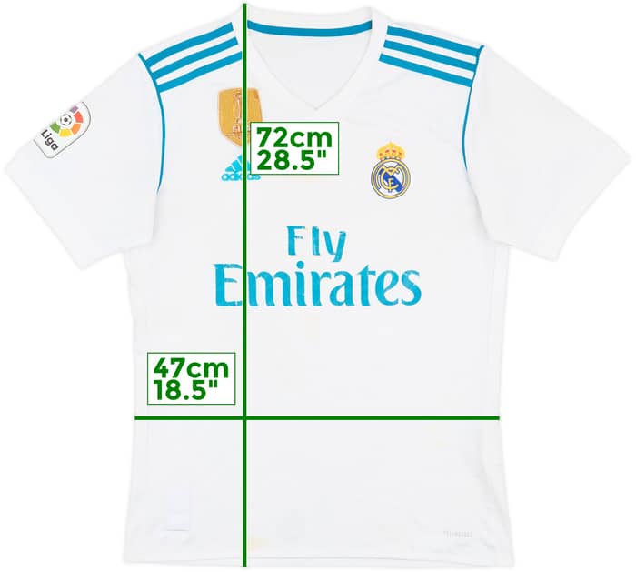2017-18 Real Madrid Home Shirt - 5/10 - (M)