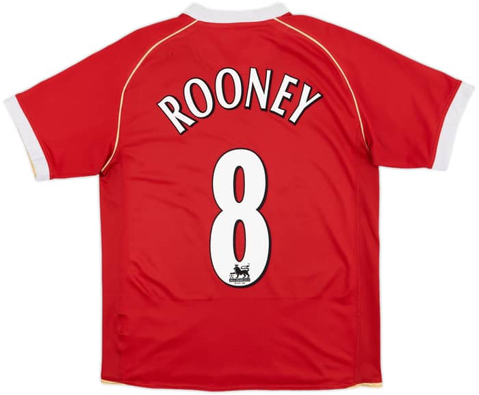 2006-07 Manchester United Home Shirt Rooney #8 - 5/10 - (S)