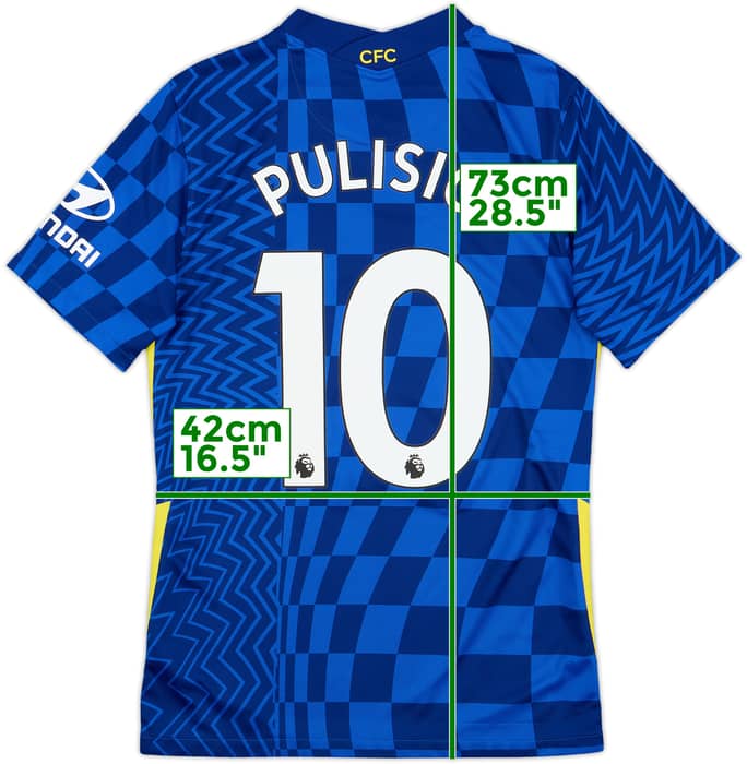 2021-22 Chelsea Home Shirt Pulisic #10 - 9/10 - (S)