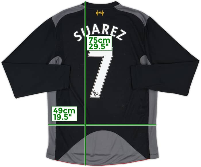 2012-13 Liverpool Away L/S Shirt Suarez #7 - 7/10 - (M)