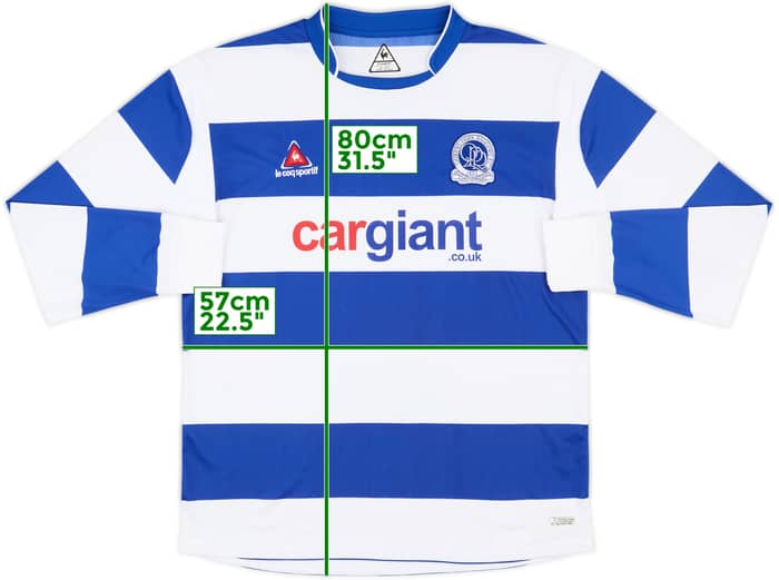 2007-08 QPR Home L/S Shirt - 10/10 - (L)