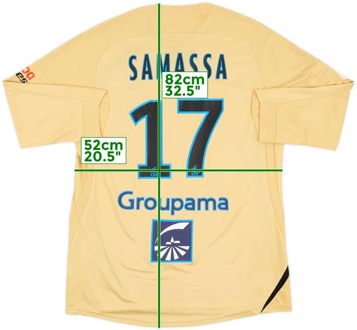 2008-09 Olympique Marseille Third Shirt Samassa #17 - 8/10 - (L)