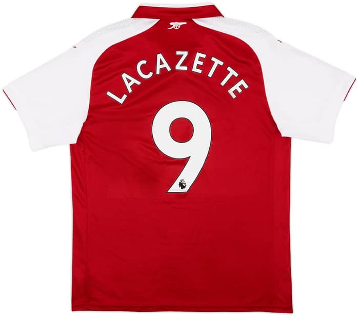 2017-18 Arsenal Home Shirt Lacazette #9 - 9/10 - (L)
