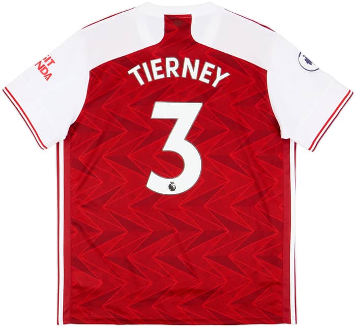 2020-21 Arsenal Home Shirt Tierney #3 - 7/10 - (XL)
