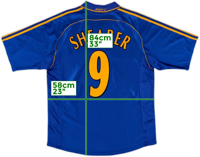 1998-99 Newcastle Away Shirt Shearer #9 - 8/10 - (L)