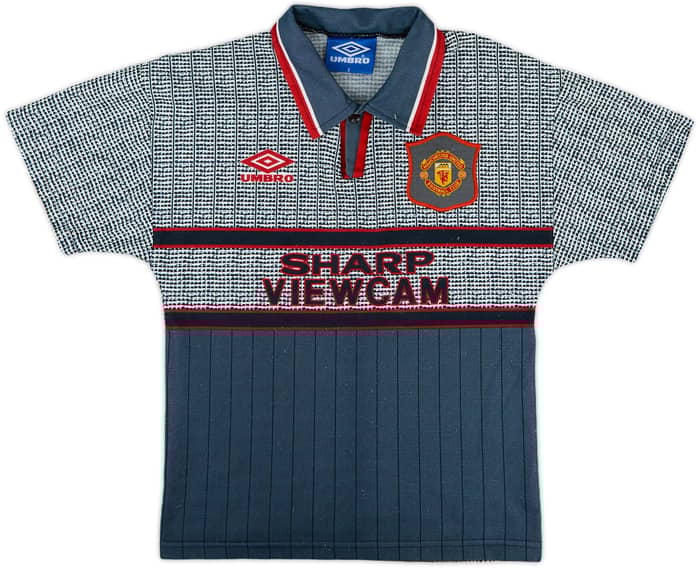 1995-96 Manchester United Away Shirt - 7/10 - (S.Boys)