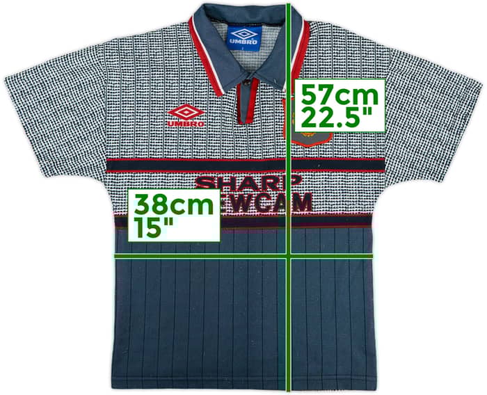 1995-96 Manchester United Away Shirt - 7/10 - (S.Boys)