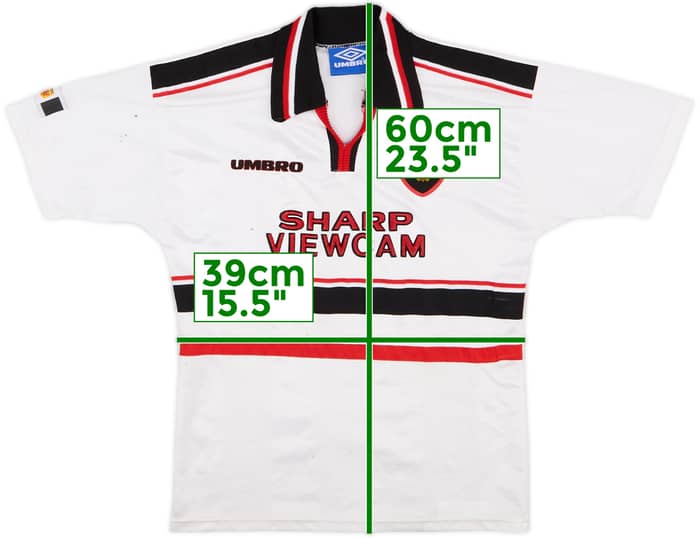 1997-99 Manchester United Away Shirt - 6/10 - (M.Boys)