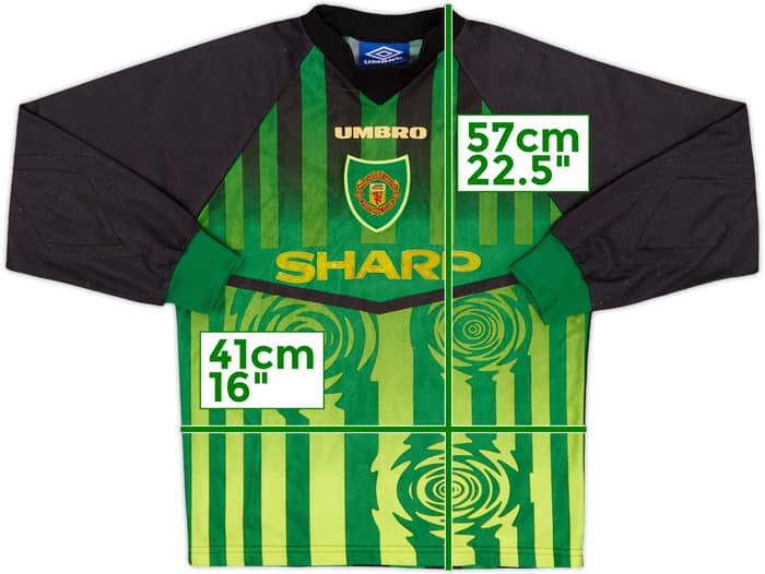 1997-98 Manchester United GK Shirt - 6/10 - (M.Boys)