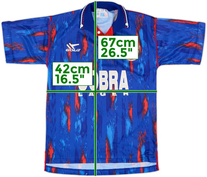 1991-92 Stockport Home Shirt - 8/10 - (M.Boys)