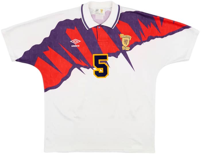 1991-93 Scotland Away Shirt McCoist #5 - 8/10 - (L)
