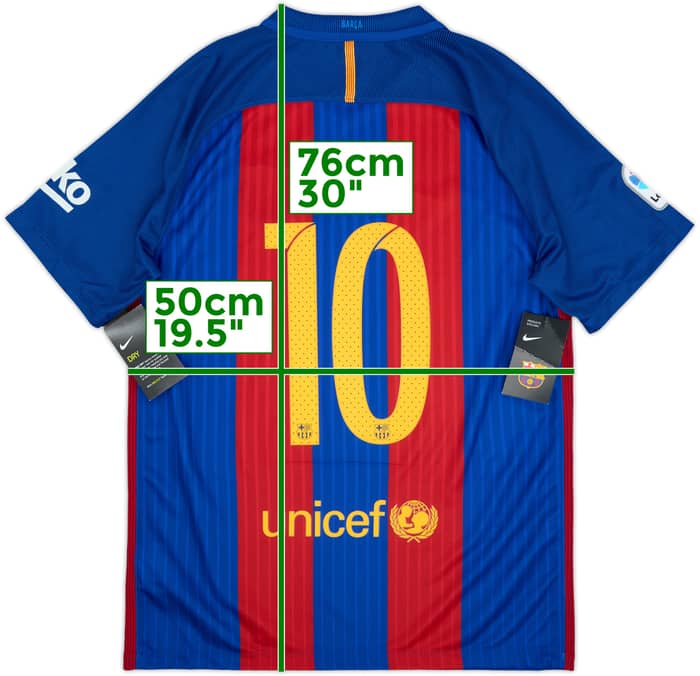 2016-17 Barcelona Home Shirt Messi #10 (M)