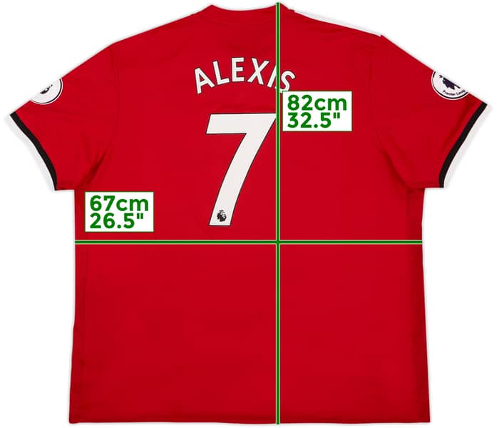 2017-18 Manchester United Home Shirt Alexis #7 - 9/10 - (3XL)