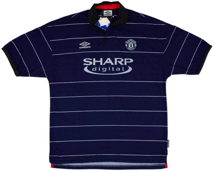 1999-00 Manchester United Away Shirt Scholes #18 (XL)