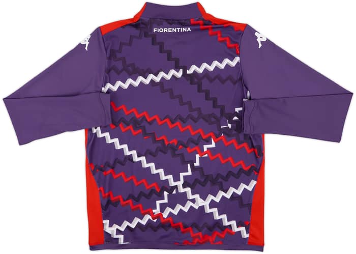 2024-25 Fiorentina Kappa 1/4 Zip Pre-Match Top - 10/10 - (L)