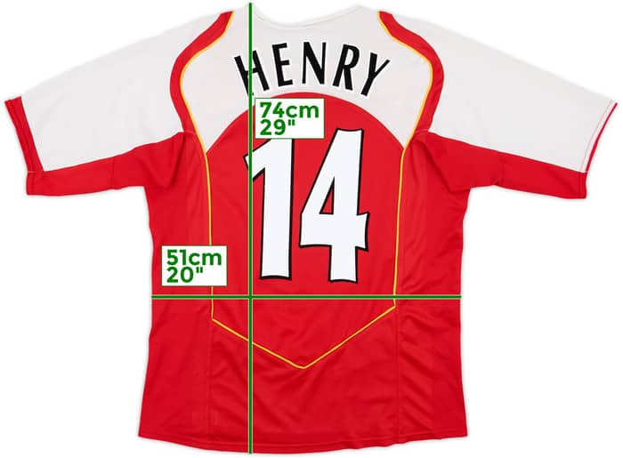 2004-05 Arsenal Home Shirt Henry #14 - 7/10 - (M)