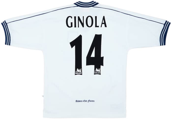 1997-99 Tottenham Home Shirt Ginola #14 - 8/10 - (S)