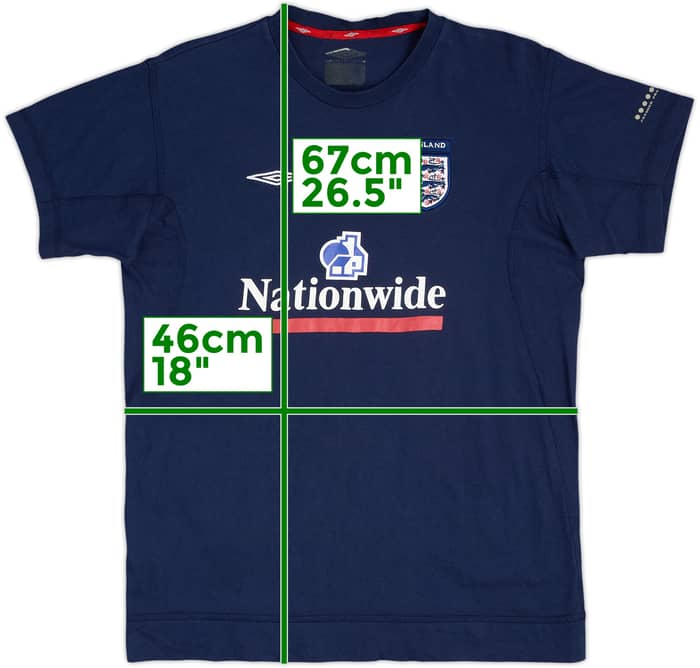 2002-03 England Umbro Cotton Tee - 8/10 - (S)