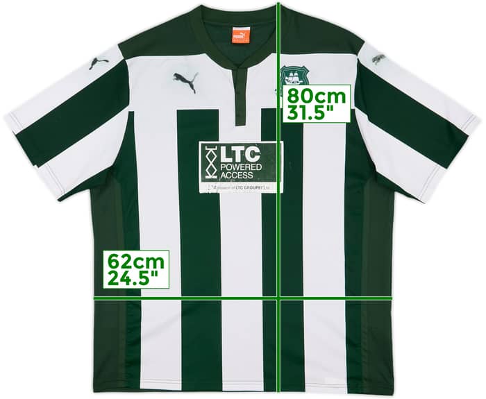 2015-16 Plymouth Argyle Home Shirt - 4/10 - (3XL)
