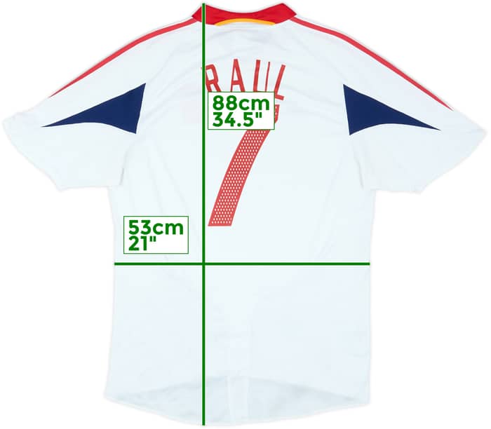 2004-06 Spain Away Shirt Raul #7 - 6/10 - (XL)