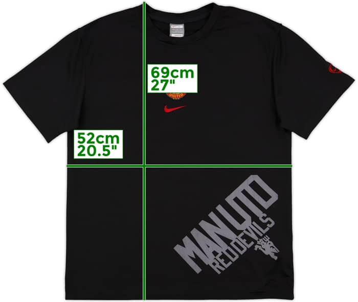 2009-10 Manchester United Nike Training Shirt - 8/10 - (L)