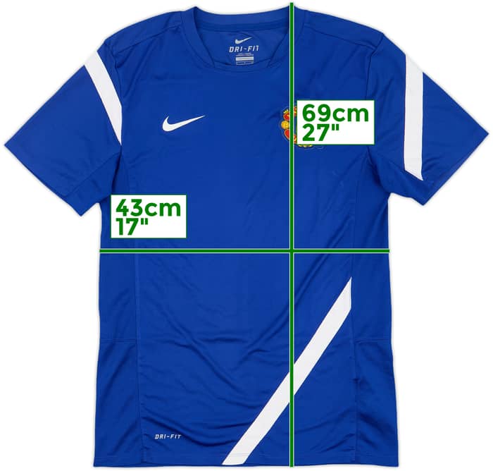 2011-12 Manchester United Nike Training Shirt - 9/10 - (S)