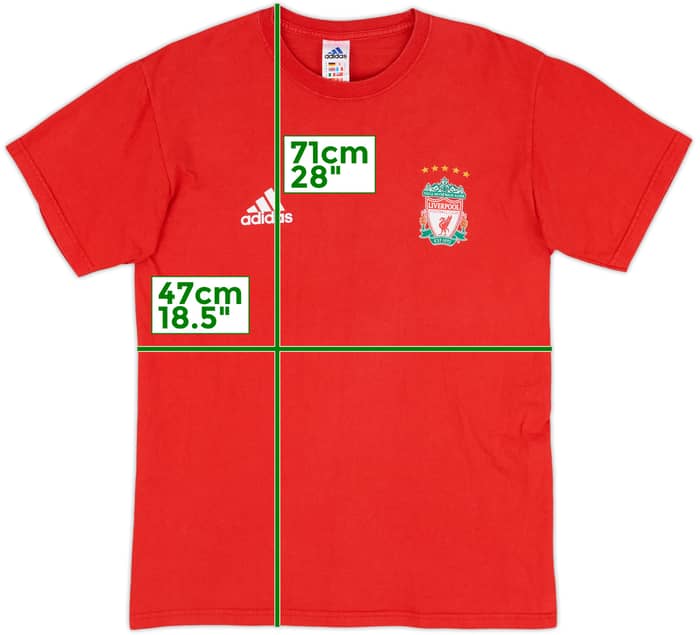 2006-07 Liverpool adidas Cotton Tee - 8/10 - (S)