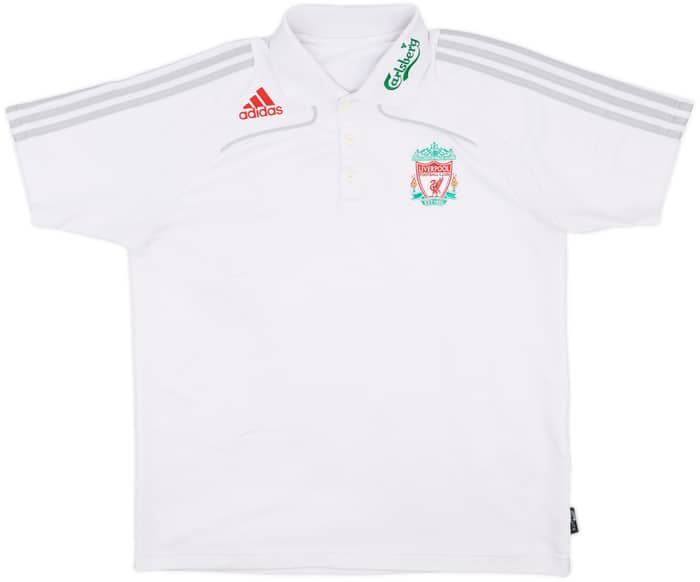 2008-09 Liverpool adidas Polo Shirt - 7/10 - (L)