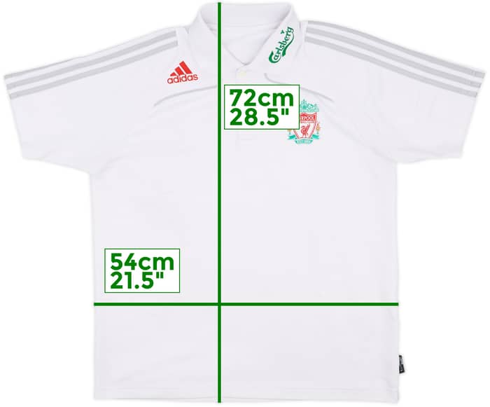 2008-09 Liverpool adidas Polo Shirt - 7/10 - (L)