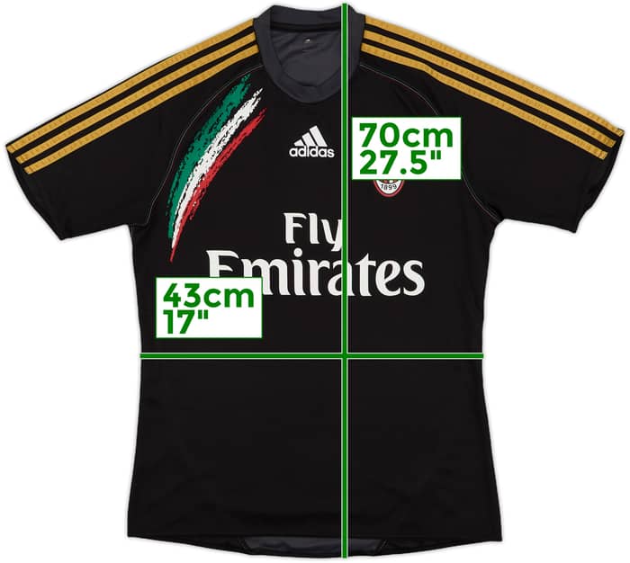 2013-14 AC Milan adidas Formotion Training Shirt - 9/10 - (S)