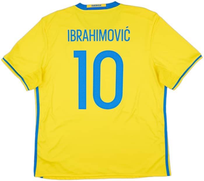 2016-17 Sweden Home Shirt Ibrahimovic #10 - 8/10 - (XL)