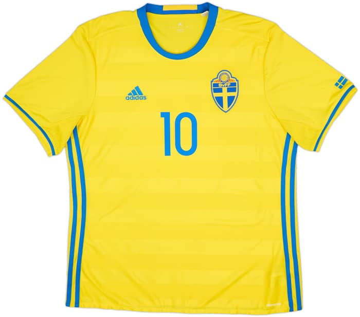 2016-17 Sweden Home Shirt Ibrahimovic #10 - 8/10 - (XL)