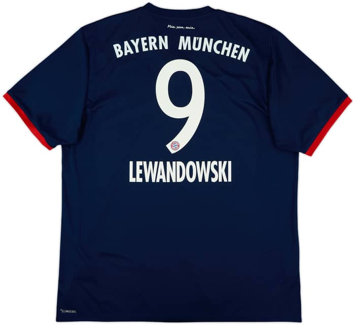 2017-18 Bayern Munich Away Shirt Lewandowski #9 - 9/10 - (XL)