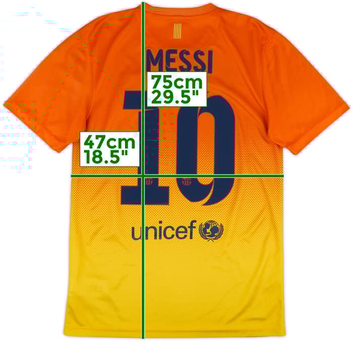 2012-13 Barcelona Basic Away Shirt Messi #10 - 6/10 - (S)