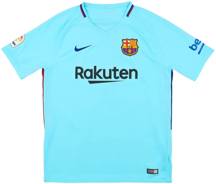 2017-18 Barcelona Away Shirt Suarez #9 - 9/10 - (L)