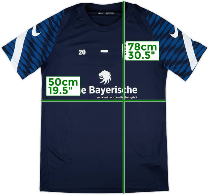2021-22 1860 Munich Player Issue Nike Training Shirt #20 - 9/10 - (M)