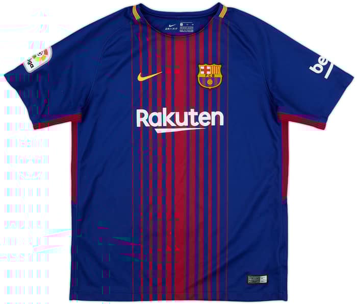 2017-18 Barcelona Home Shirt - 8/10 - (XL.Boys)