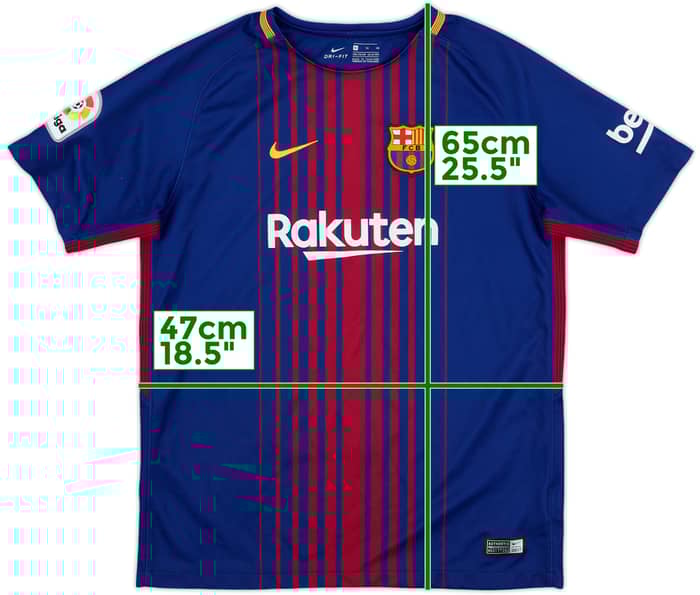 2017-18 Barcelona Home Shirt - 8/10 - (XL.Boys)