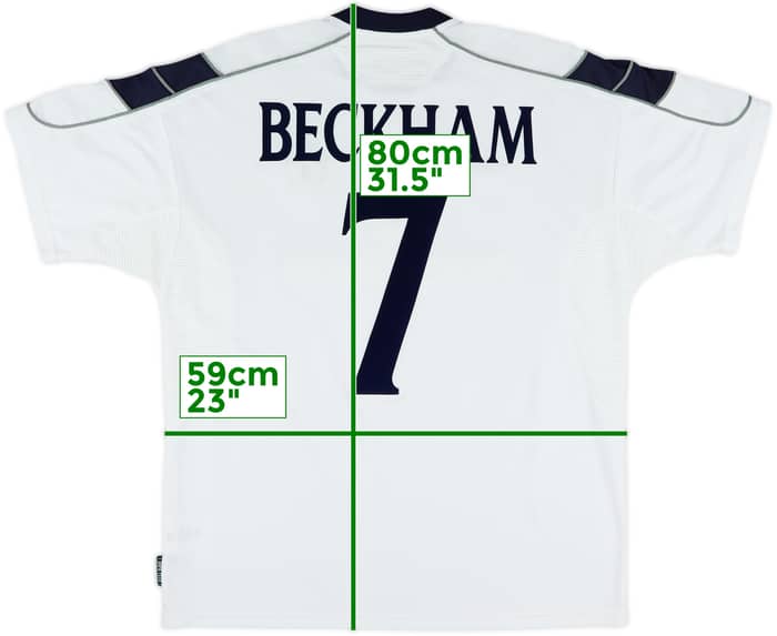 2000-01 Manchester United Away Shirt Beckham #7 - 8/10 - (XL)