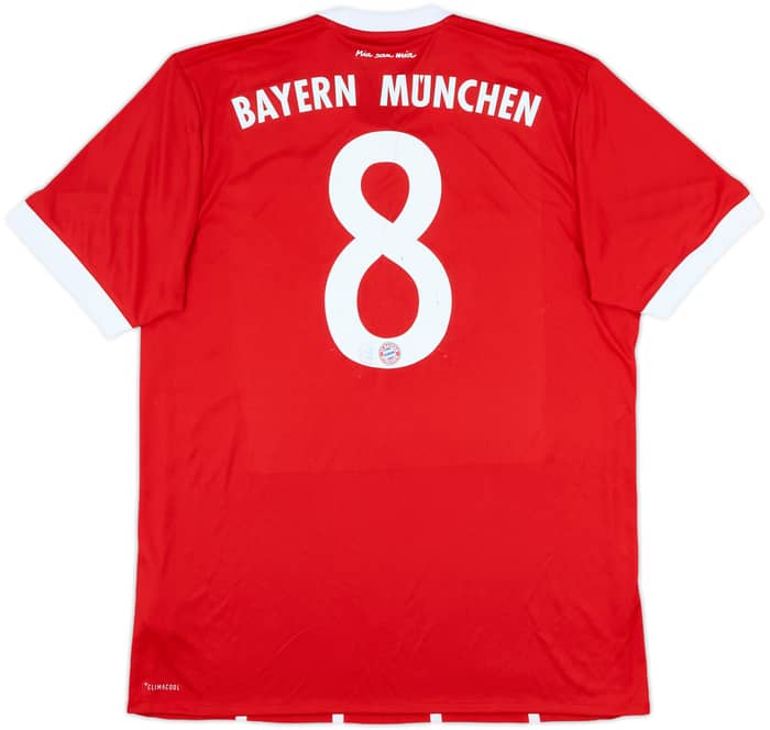 2017-18 Bayern Munich Home Shirt #8 - 7/10 - (L)