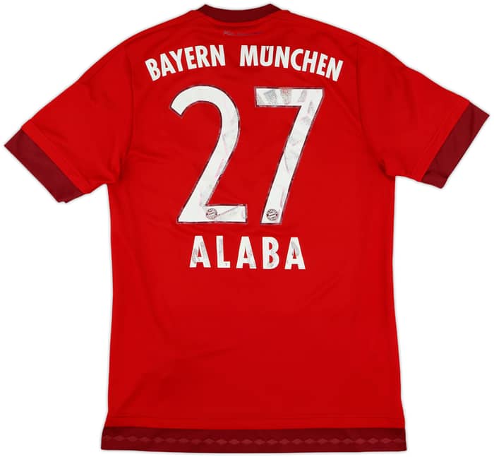 2015-16 Bayern Munich Home Shirt Alaba #27 - 5/10 - (S)