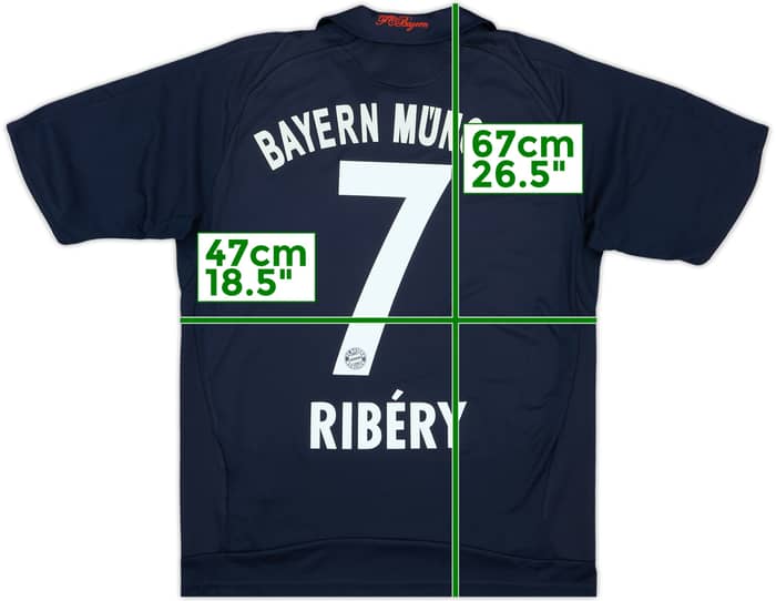 2008-09 Bayern Munich Away Shirt Ribery #7 - 8/10 - (L.Boys)